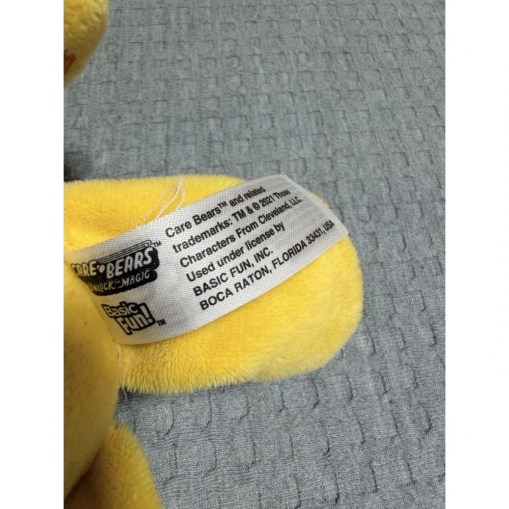 Care Bears Yellow Birthday Bear Stuffed Animal Plush Cupcake Party Hat 12
